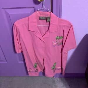 Pink Jane Ashley button-down top